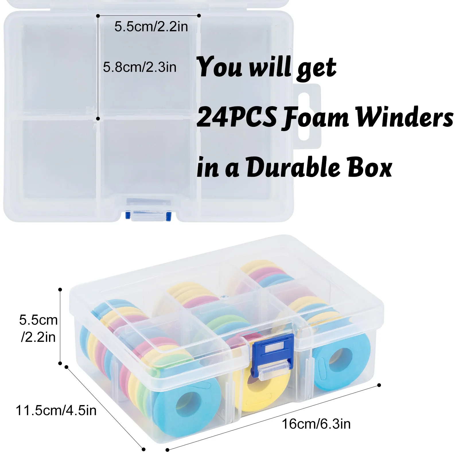 Carrete de espuma EVA, tablero de línea de bobinado de pesca, aparejo de pesca de carpa, tablero de alambre líder para almacenamiento de anzuelos de aparejo de pesca - imagen 3