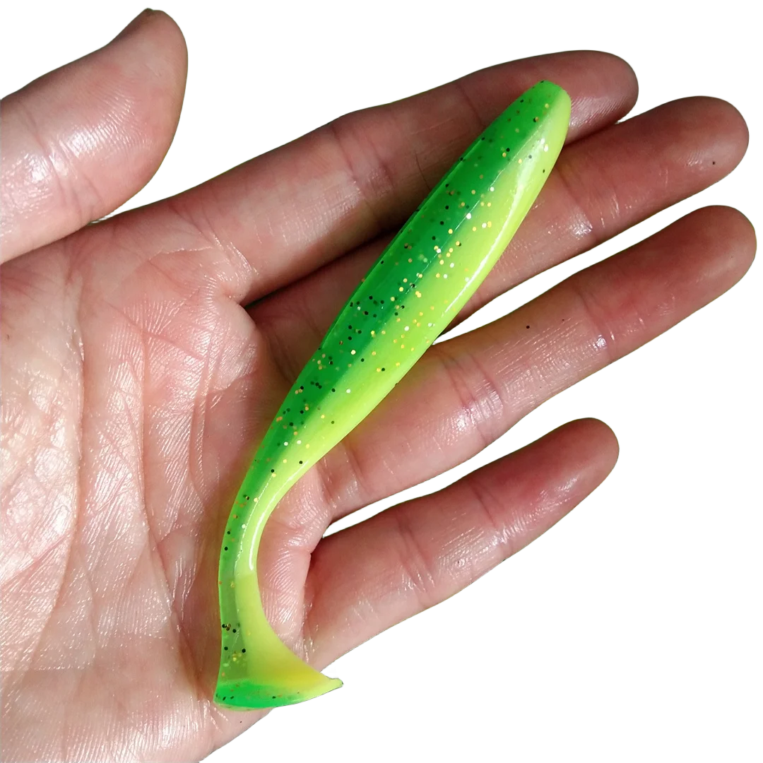 Señuelo suave de silicona para sábalo Wobbler, cebo de gusano de mar, Swimbait Streamer, accesorios de 9cm, 20 piezas - imagen 2