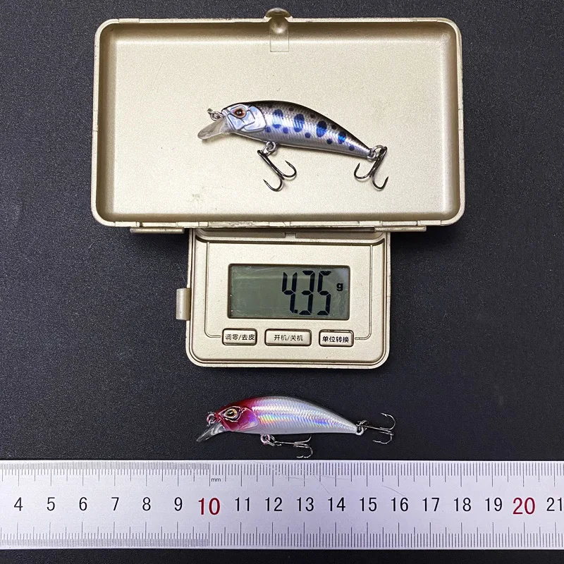Mini Señuelos de Pesca de pececillos que se hunden, cebo Artificial de 48mm y 4g, para Peche, trucha, Swimbait, equipo de Jerkbait, 2 unidades - imagen 3