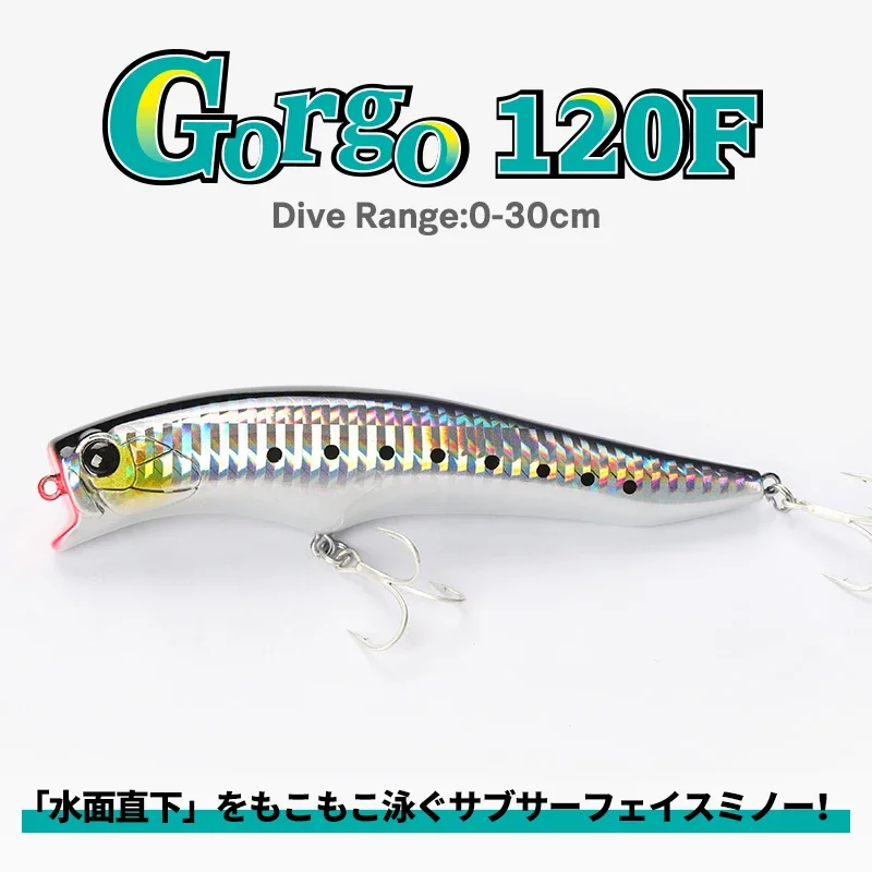 TSURINOYA 120F Popper flotante 120mm – Pesca en mar superficie - imagen 2