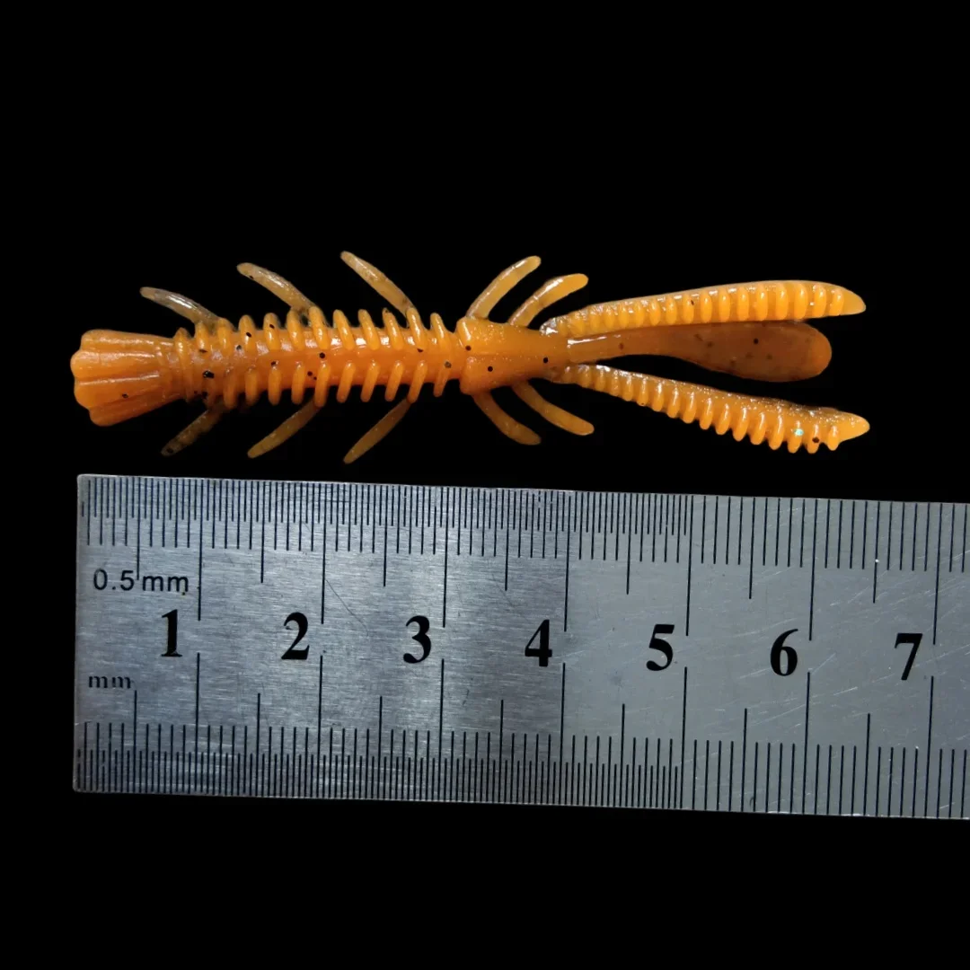 10 Uds 6cm 1,6g cebo de pesca de camarones suaves flotantes Wobblers señuelo de natación de camarones Jig Salt Swimbait de silicona con atrayente de peces - imagen 2