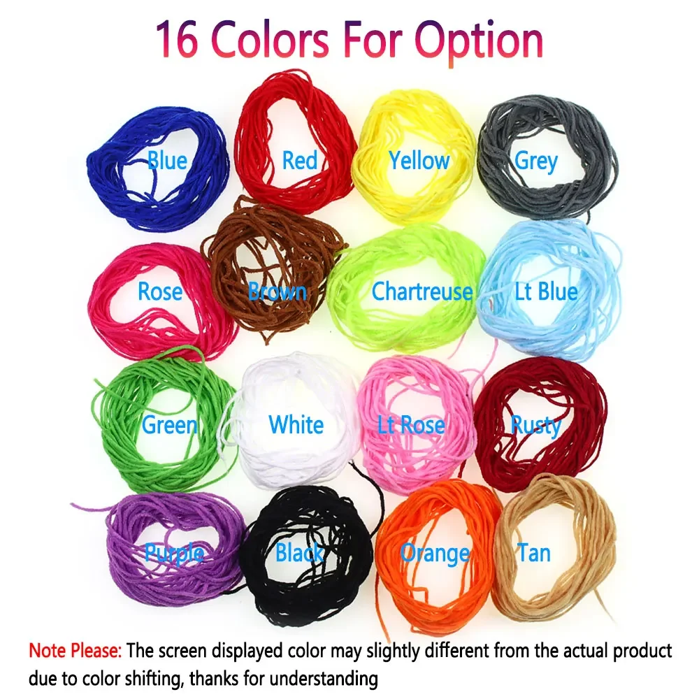 Bimoo, 4 metros/bolsa, 1mm de ancho, Material de atado de moscas de chenilla Squirmy para gusanos Squirmy, Caddisfly Stonefly, fregona, moscas, señuelo de pesca de trucha - imagen 4