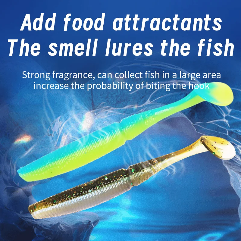 Sábalo señuelo de pesca suave, 65mm, 88mm, Wobblers, olor atrayente, carpa, cebo de silicona, Lucio, cebo Artificial - imagen 2