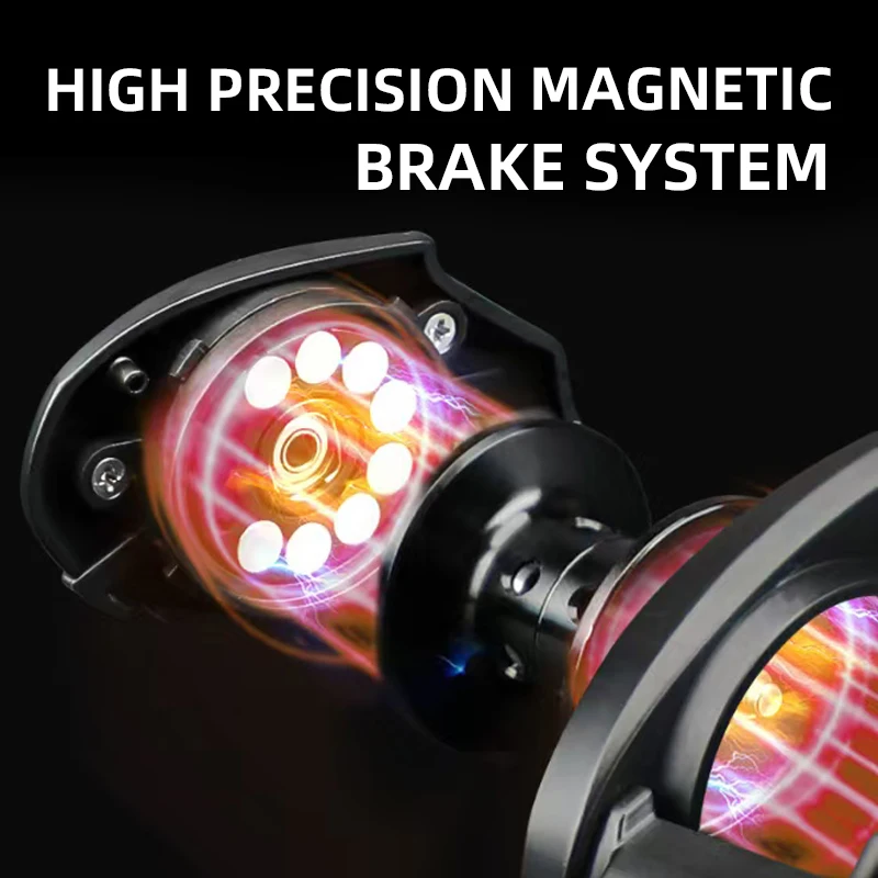 Carrete de Baitcasting J-BARZILLAI PL, carretes de pesca de agua dulce y salada, arrastre máximo de 8KG, carrete ligero para Surf, carretes Baitcaster - imagen 3