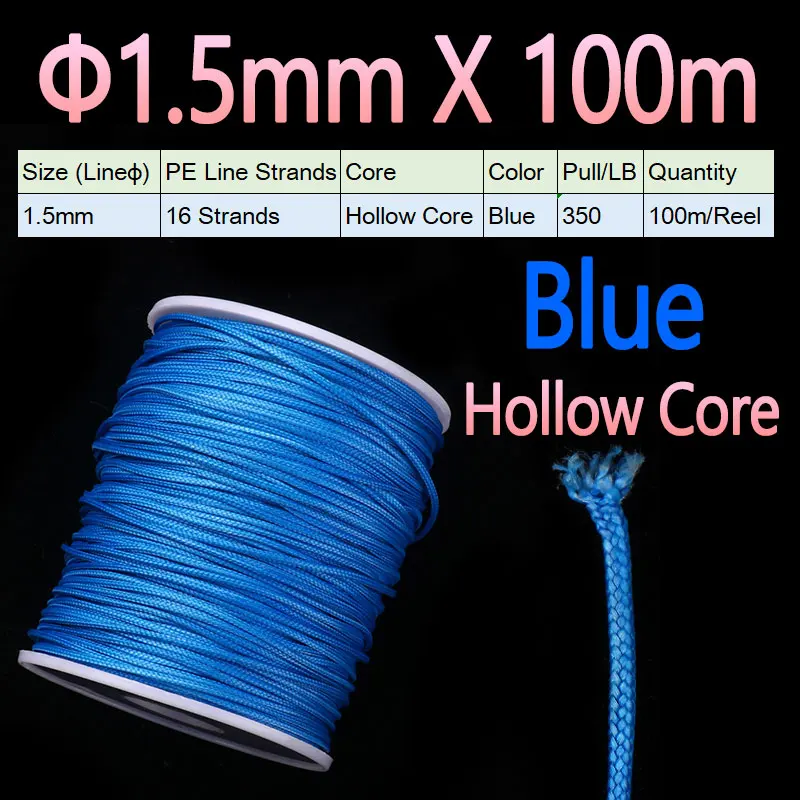 1.5mm X 100m Blue