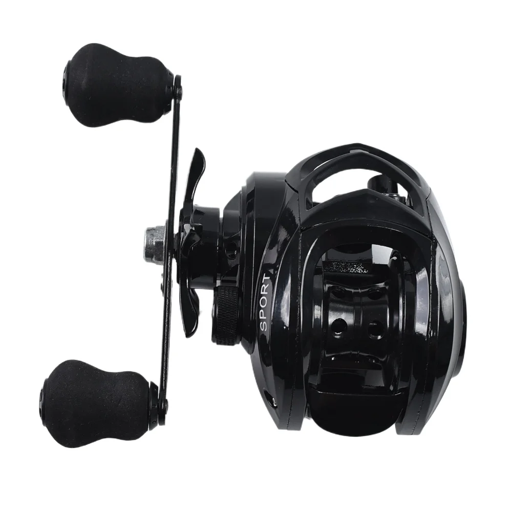 Carrete de arrastre máximo de 12kg para Baitcasting, mano izquierda/derecha, alta velocidad, relación de engranaje 7,2: 1, sistema de frenos magnéticos de agua dulce y salada, carrete ultraligero - imagen 2