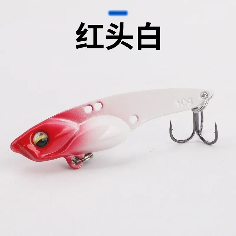 MUKUN 1 Uds 5g 7g 10g 14g Metal VIB señuelo de pesca vibración ojos 3D manivela señuelos invierno hundimiento cebo duro Swimbait aparejos de pesca - imagen 5