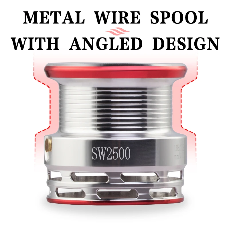 SW-carrete giratorio de pesca, accesorio de cara abierta, para Surf, agua salada, agua dulce - imagen 5