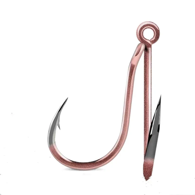 Anzuelo de púas de pesca BKK, anzuelo Triangular de ataque rápido con punta de súper aguja, anzuelos de lubina negros - imagen 4