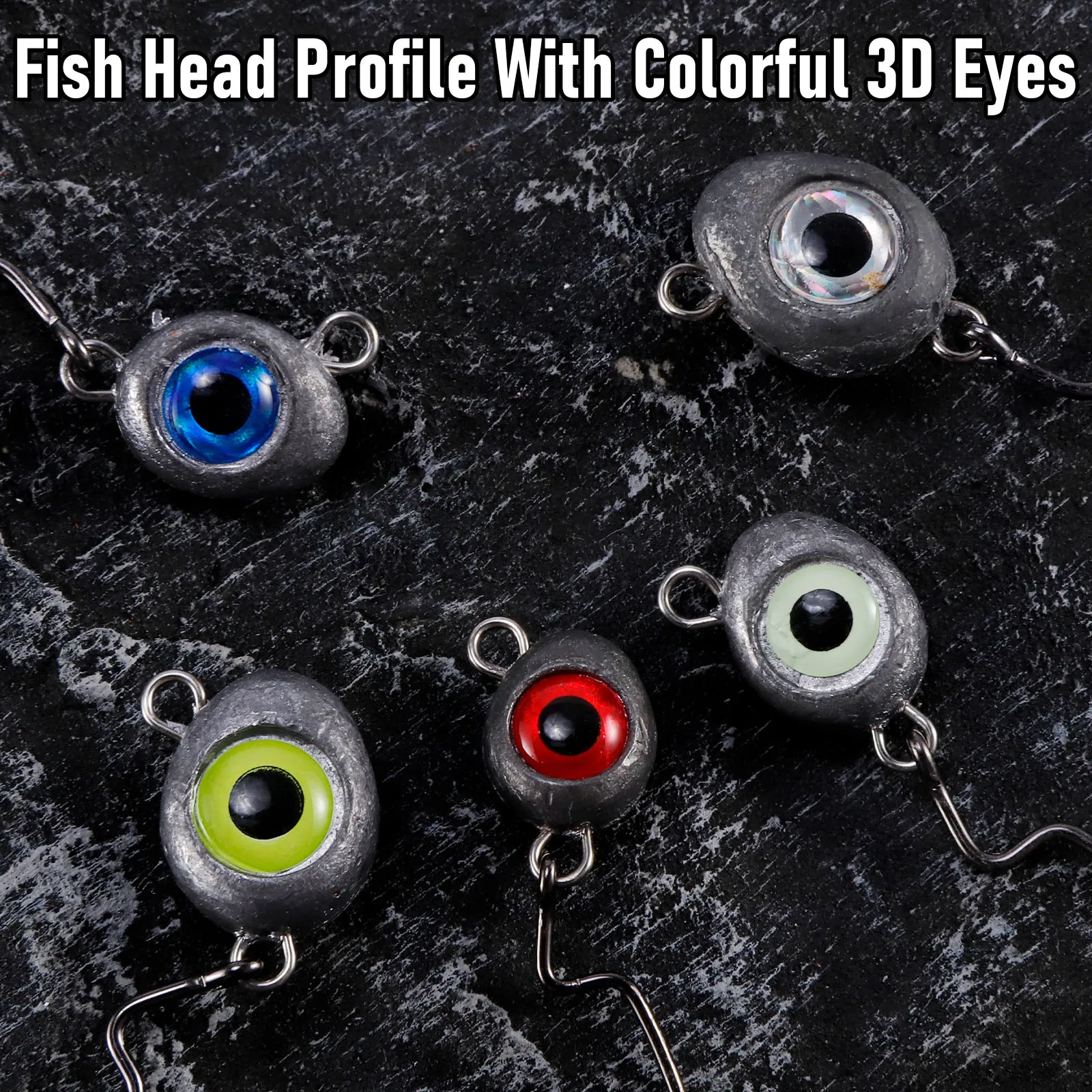 5/10 Uds Swimbait Jig Heads Bass Fishing Jig Texas Jig sin malezas EWG ganchos señuelo de pesca de agua dulce Jig Head Hook Shaky Jig 5g-14g - imagen 3