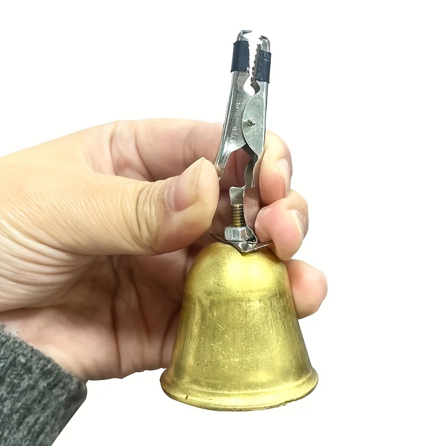 Alarma de pesca con campana de cobre y clips de sujeción