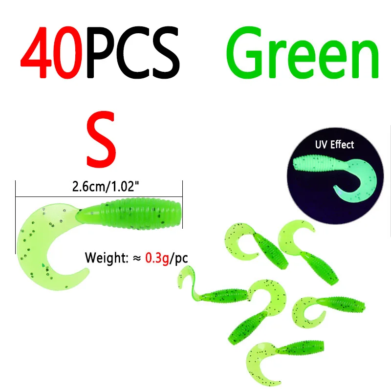 40pcs Green S