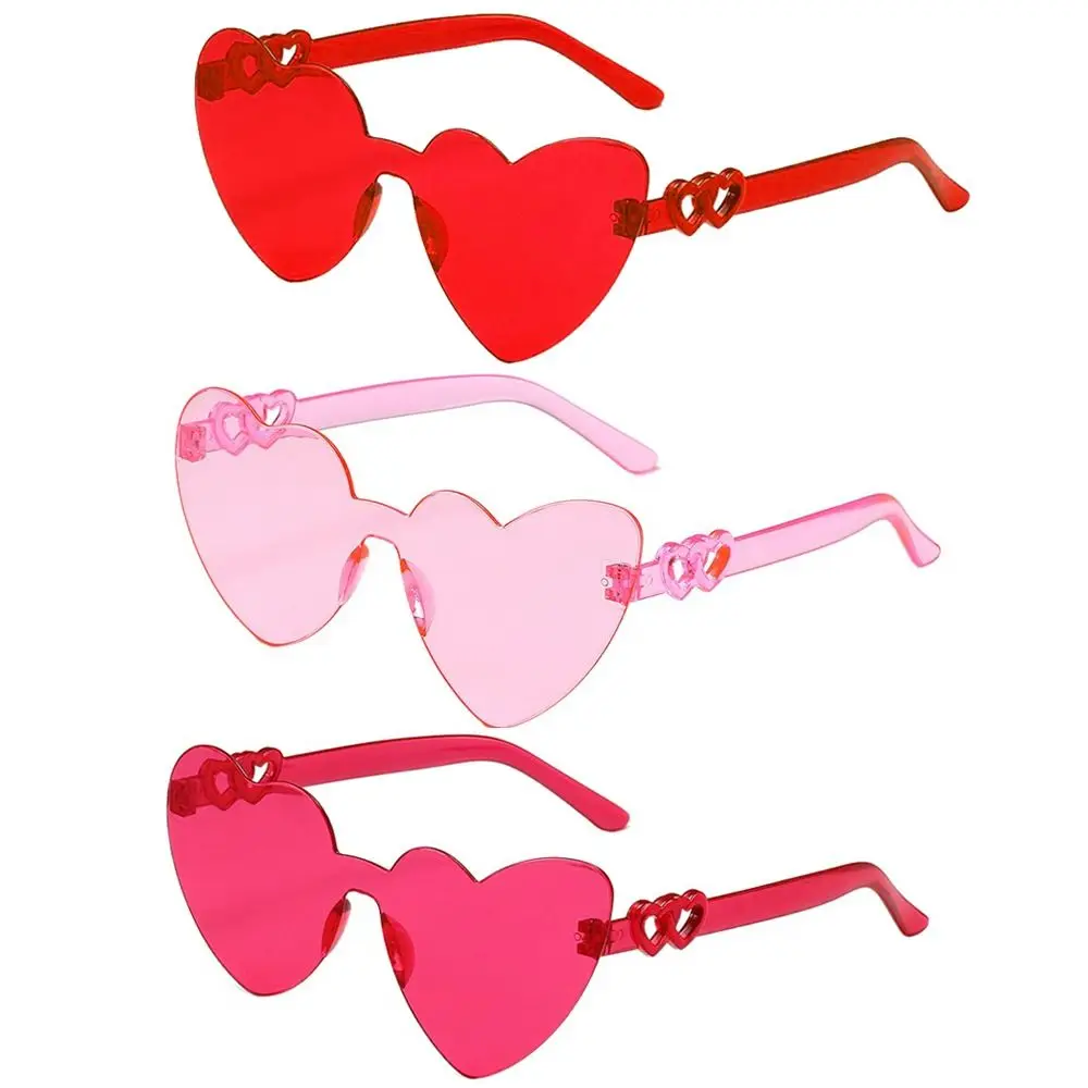 Gafas de sol con forma de amor de Color caramelo, accesorios de viaje de protección solar, gafas de conducción, gafas de tendencia, gafas de sol para exteriores - imagen 2