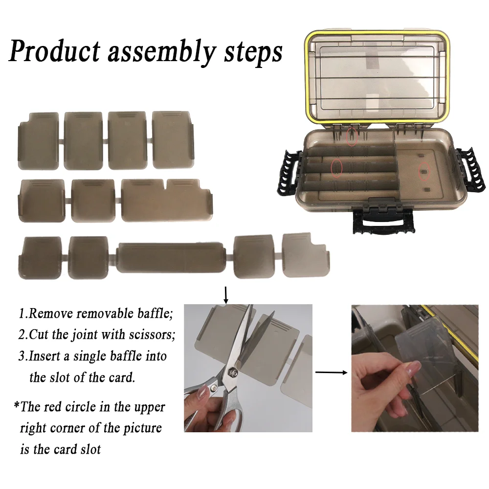 Caja de Pesca Impermeable JSFUN – Flotante con Divisores Ajustables - imagen 5