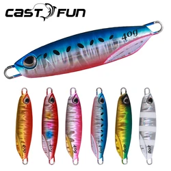 CASTFUN señuelo de metal fundido para pesca con anzuelo largo