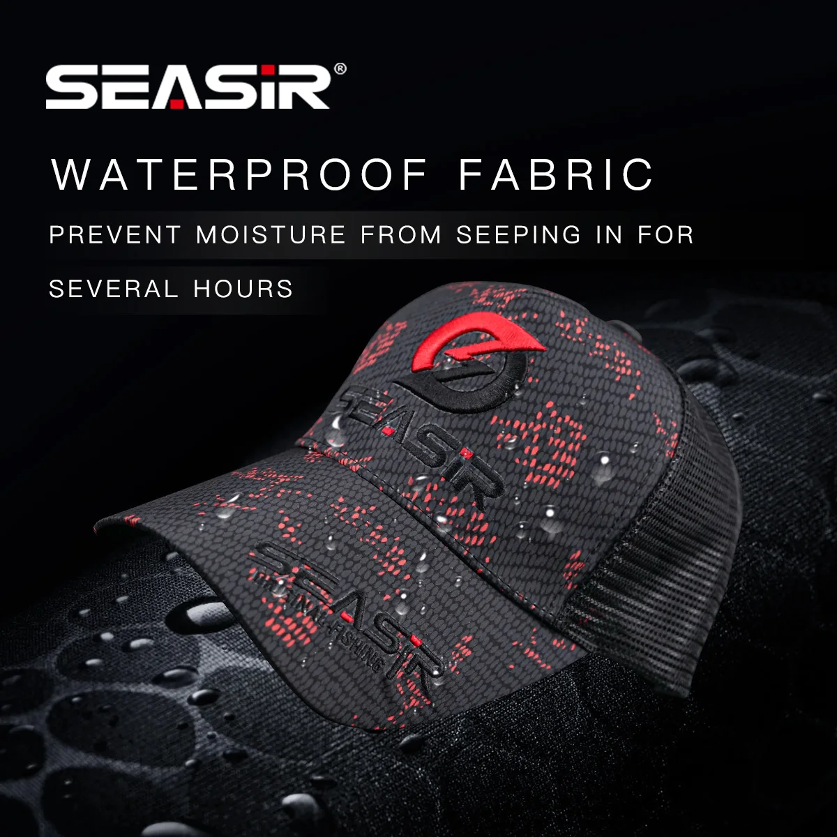 Gorra de pesca transpirable Seasir – Ajustable con protección UPF50+ - imagen 2