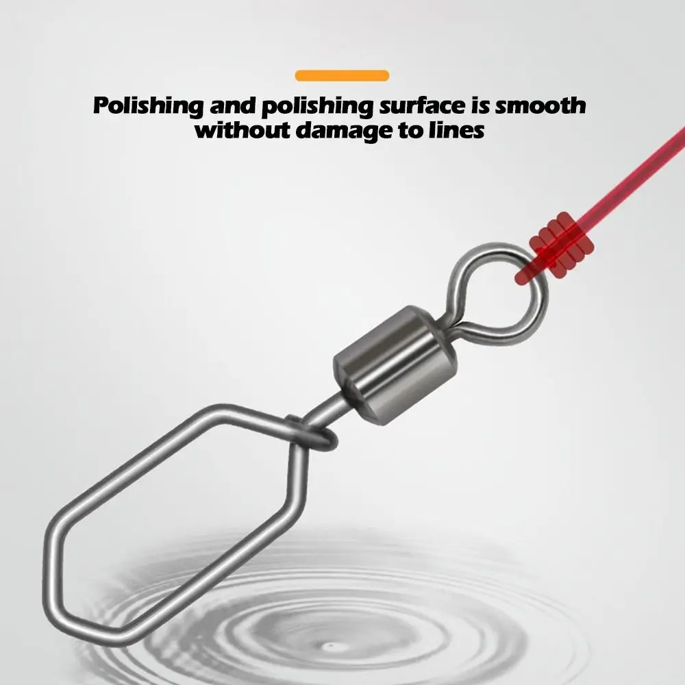 50 unidades/Set 2 #-12 # giratorio con broche colgante, aparejos de pesca de aleación de acero + conector de anzuelos de latón - imagen 5