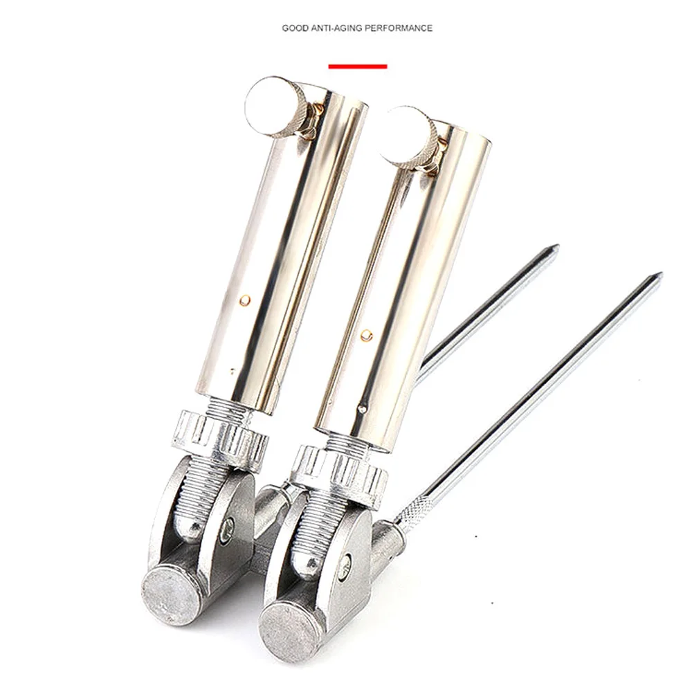 Soporte para cañas de pescar de doble tornillo, estante telescópico extraíble para peces, soporte para suelo, herramientas, accesorios - imagen 5