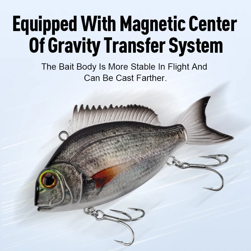 Señuelos de pesca LEYDUN VIB Soft Swimbait 11g 24g 30g diseño realista vibración dinámica hundimiento invierno mar cebos de pesca Wobbler - imagen 3