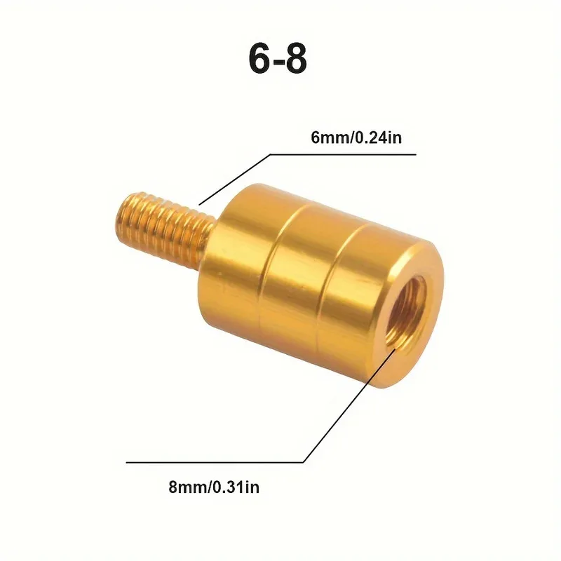 BRAVMACK-conector de cápsula de caña de red de pesca M6/M8/M10/M12, adaptador de cabeza de red de tornillo, piezas de red de aterrizaje de pesca - imagen 4