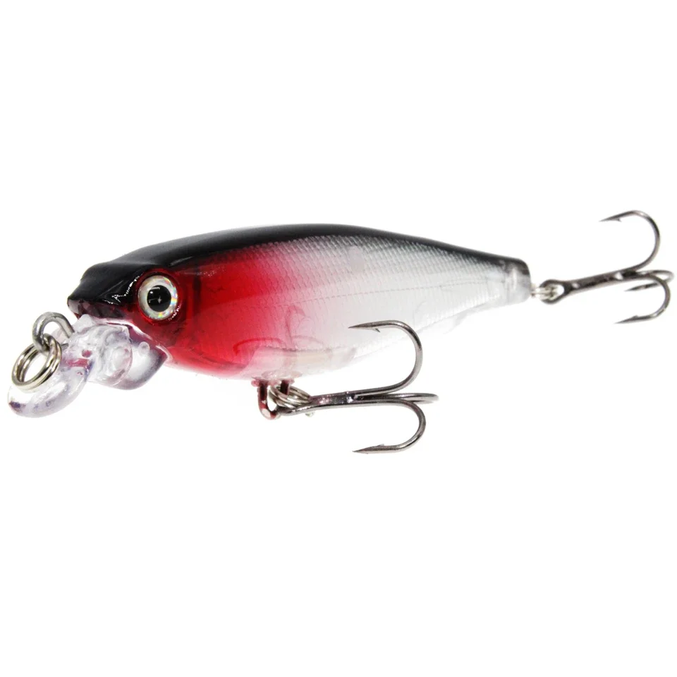 Minnow Crankbait buceo-profundidad Musky flotante-lentamente 8-ganchos ligeros con 2-Pesca - imagen 5