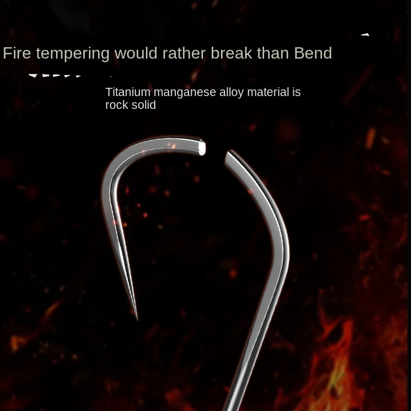 LINNHUE, nueva carpa plateada con diente de lobo Kanto y carpa plateada con línea sin nudos y doble gancho, pozo negro de competición - imagen 5