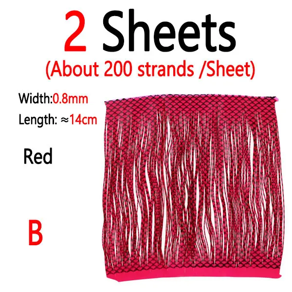 2 Sheets Red