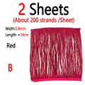 2 Sheets Red
