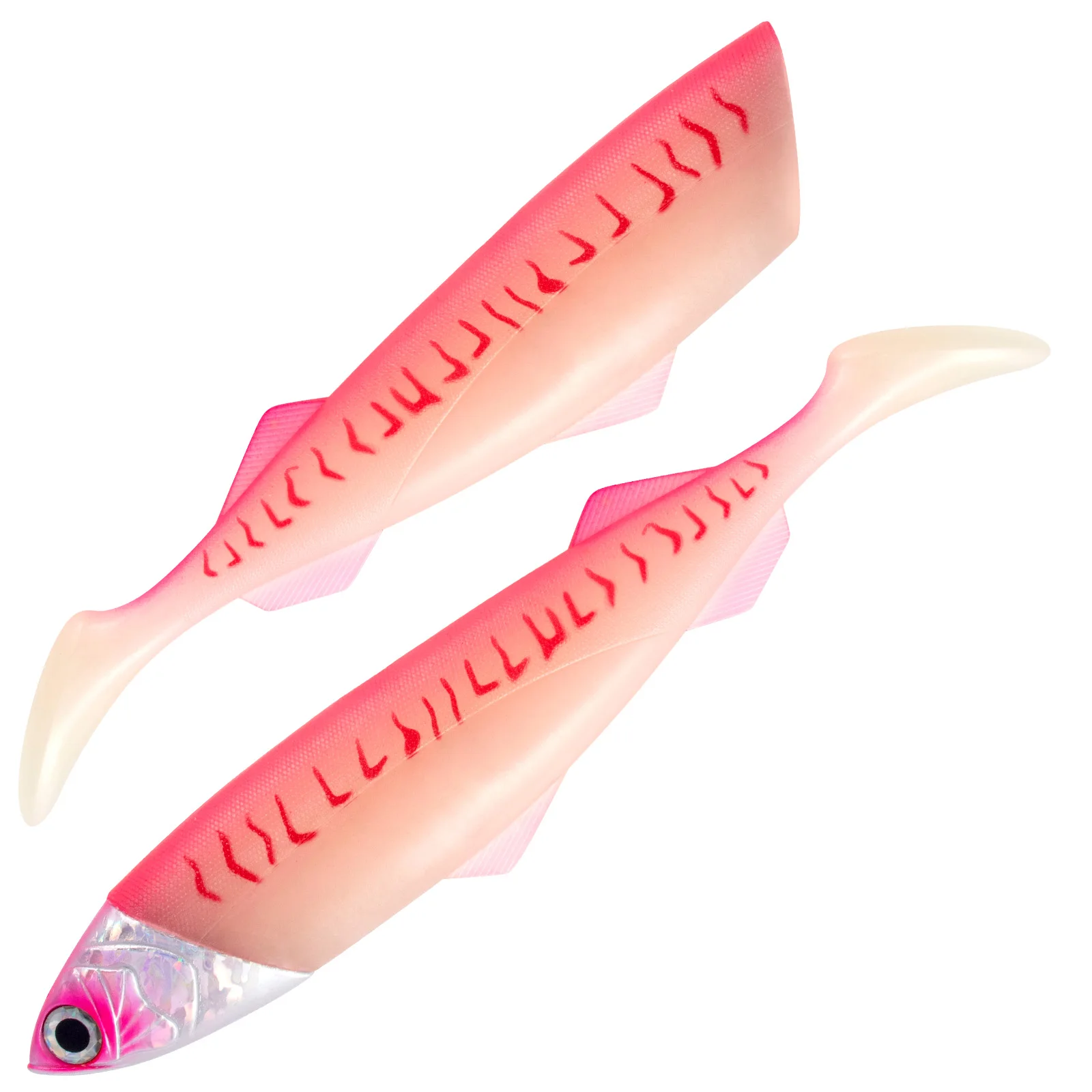 Estos vibrantes señuelos de pesca rosa están diseñados para una atracción submarina efectiva