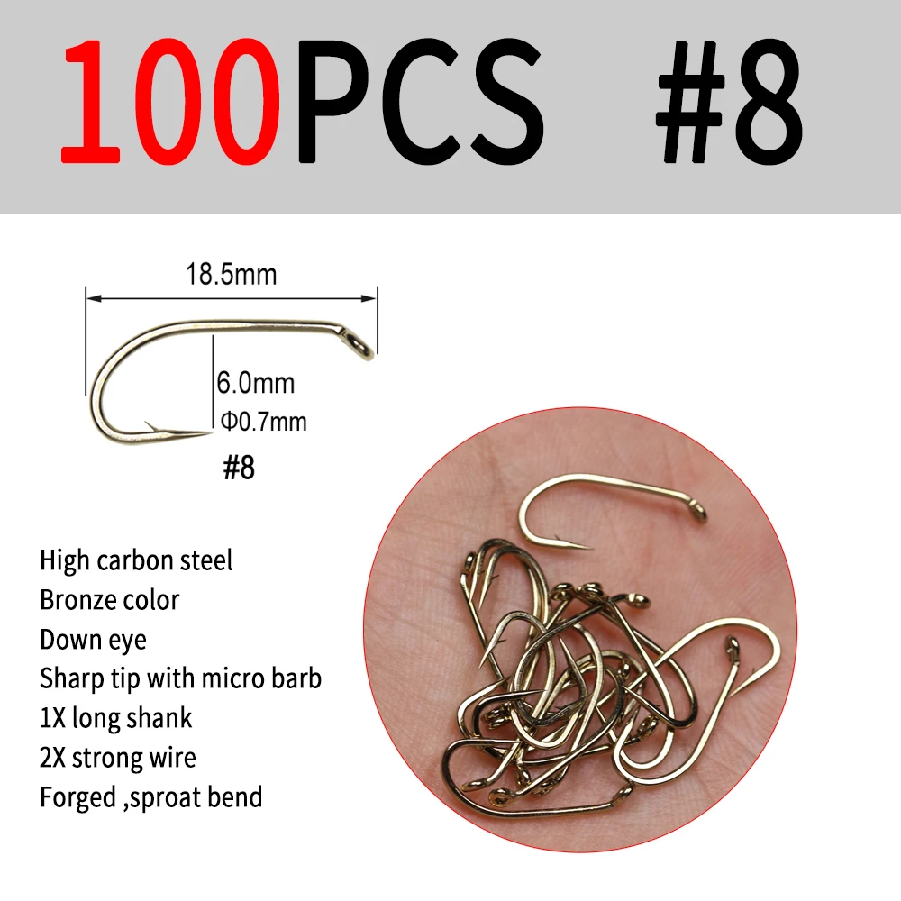 100pcs size 8