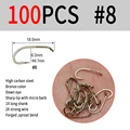 100pcs size 8