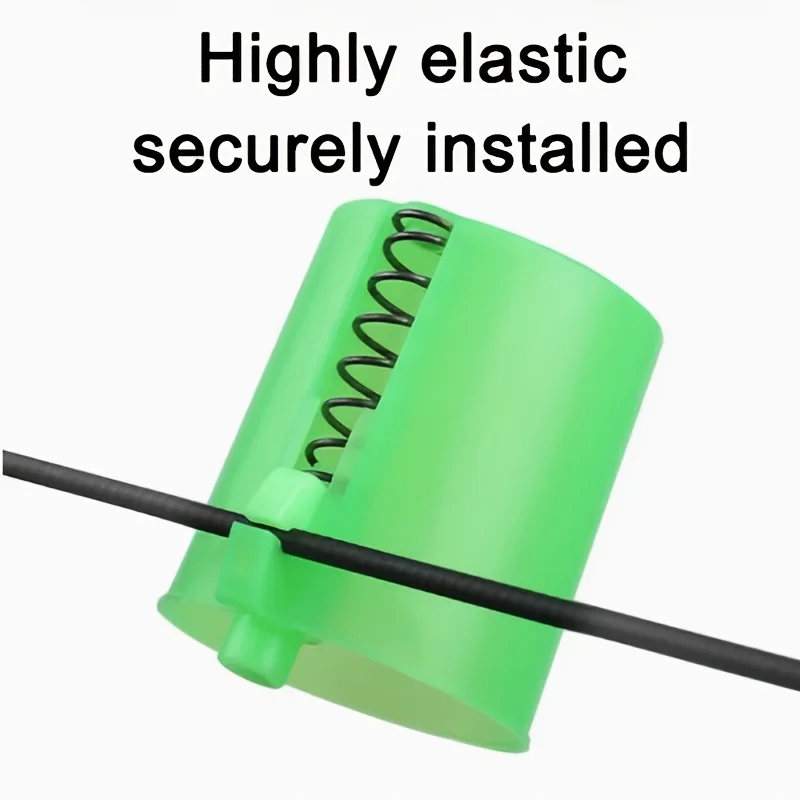 Jaula alimentadora de cebo de pesca con Clip, 5 uds., a prueba de herrumbre, portátil, pesca salvaje, Material plástico duradero de 2,36 pulgadas, herramientas de pesca salvaje