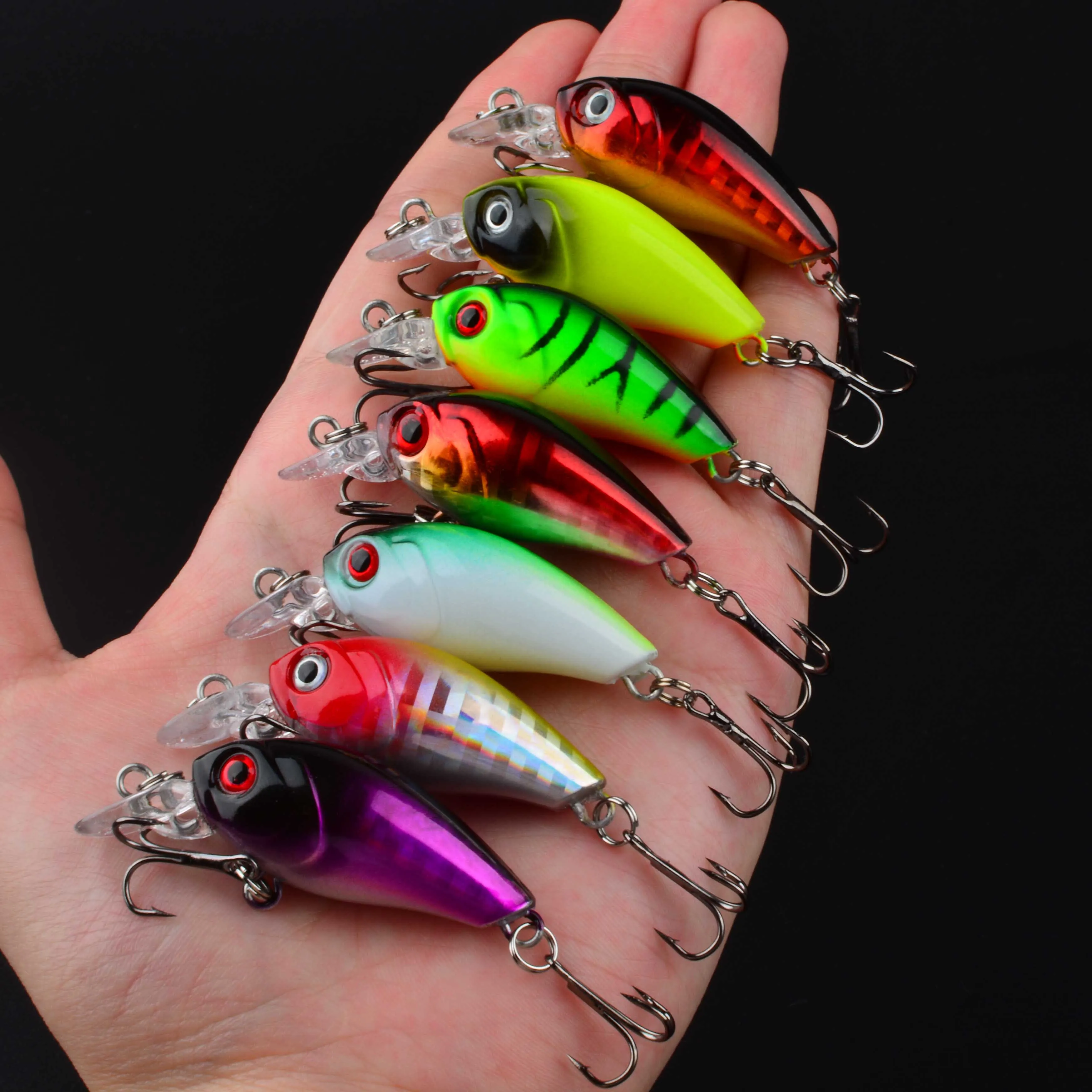 Señuelo de pesca Minnow, 45mm, 3,8g, cebo duro Crankbait, Wobbler Artificial Topwater, lubina, Japón, accesorios de pesca con mosca, 1 ud. - imagen 2
