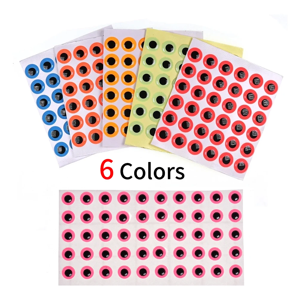 Elllv-señuelo de pesca luminoso para agua salada, ojos de pez 3D brillantes, accesorios para hacer señuelos, Material de atado de moscas, 3mm - 12mm - imagen 3