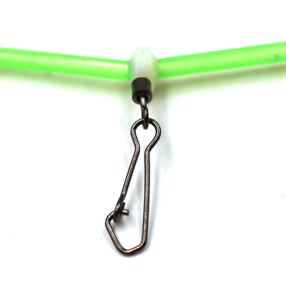 MNFT-soporte de equilibrio de tubo luminoso de plástico para pesca en el mar, 12 Uds., enlace a presión rodante blanco, aparejos de pesca antienredos - imagen 4