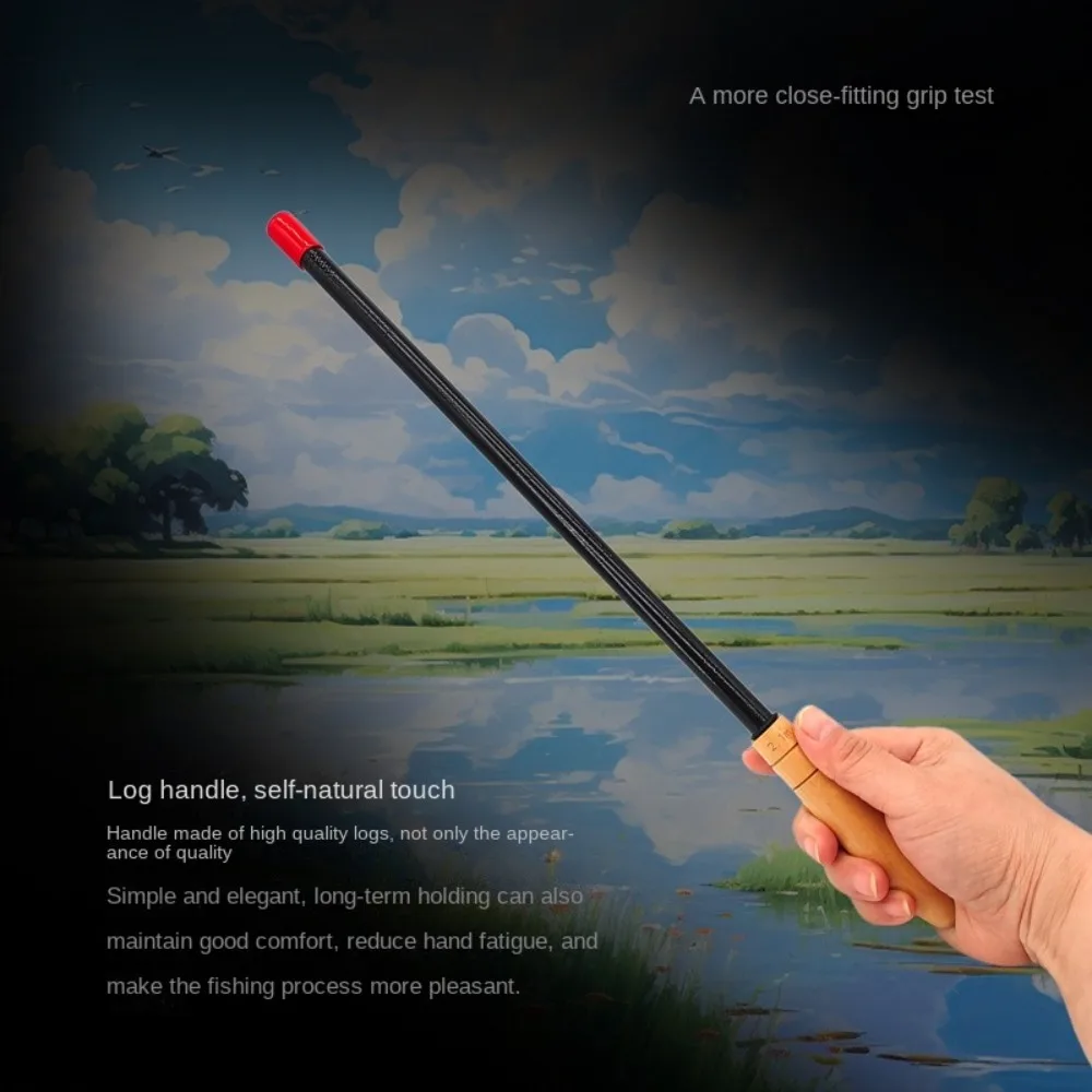 Caña de pescar telescópica de 1,2 m-2,1 m de longitud, tamaño de viaje, Material duradero, caña de pescar de fibra de vidrio, diseño ligero - imagen 2