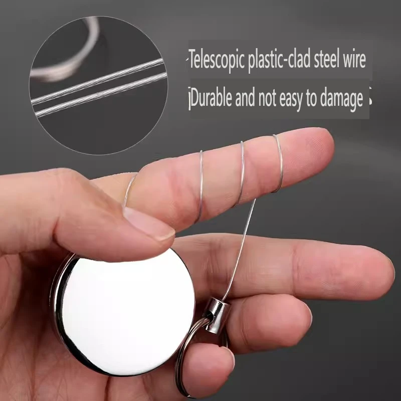 Hebilla retráctil para caña de pescar, línea de hebilla retráctil de alambre de acero inoxidable, PD - imagen 4