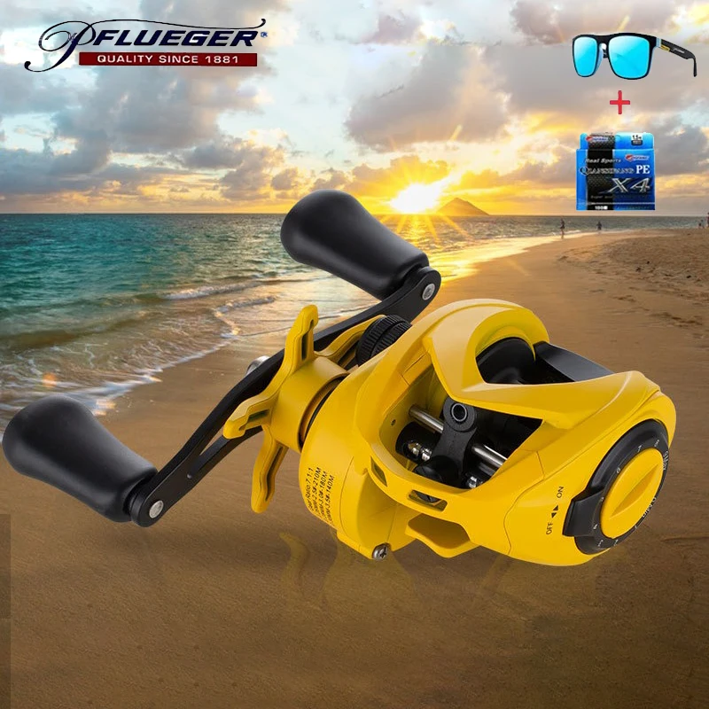 pflueger Juego de carretes de pesca en hielo y pesca en el mar - Carrete de pesca anticorrosión de alta resistencia - imprescindible para pescar en invierno - imagen 4