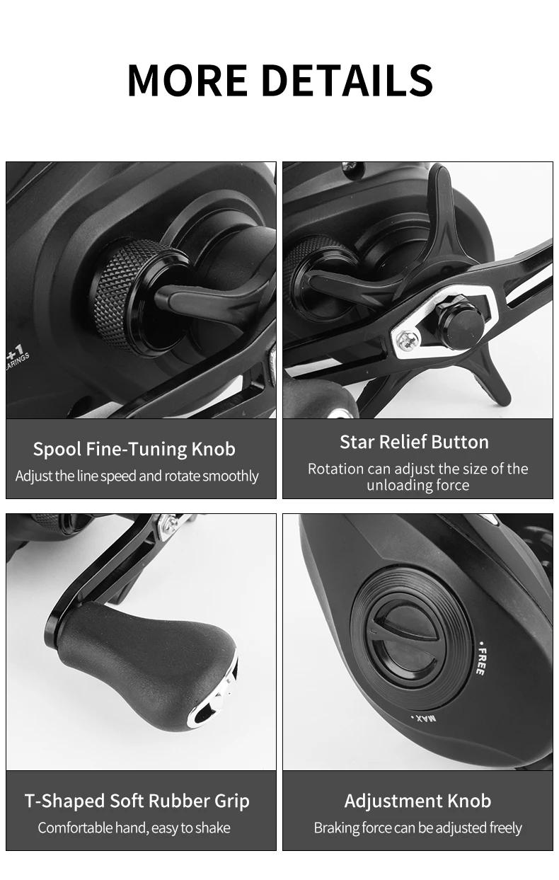 Experimentar precisión y comodidad con nuestro carrete de pesca de alta calidad