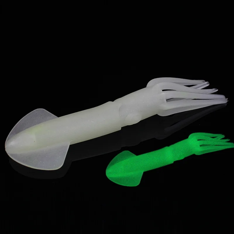 Señuelo de pesca de agua de mar, cebo suave, señuelos de calamar grandes y afrutales, 22cm/66g, peces coloridos luminosos brillantes, 1 pieza en oferta - imagen 4