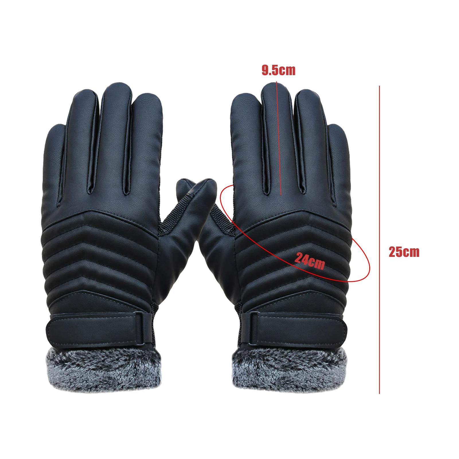 Guantes de esquí de Snowboard de invierno para hombres, guantes de superficie de sensación de piel Textural, herramienta de equitación para viajes de pesca al aire libre, Citas - imagen 5