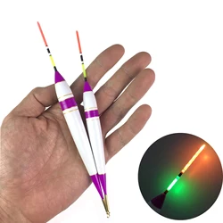 Flotadores luminosos LED de balsa para pesca nocturna