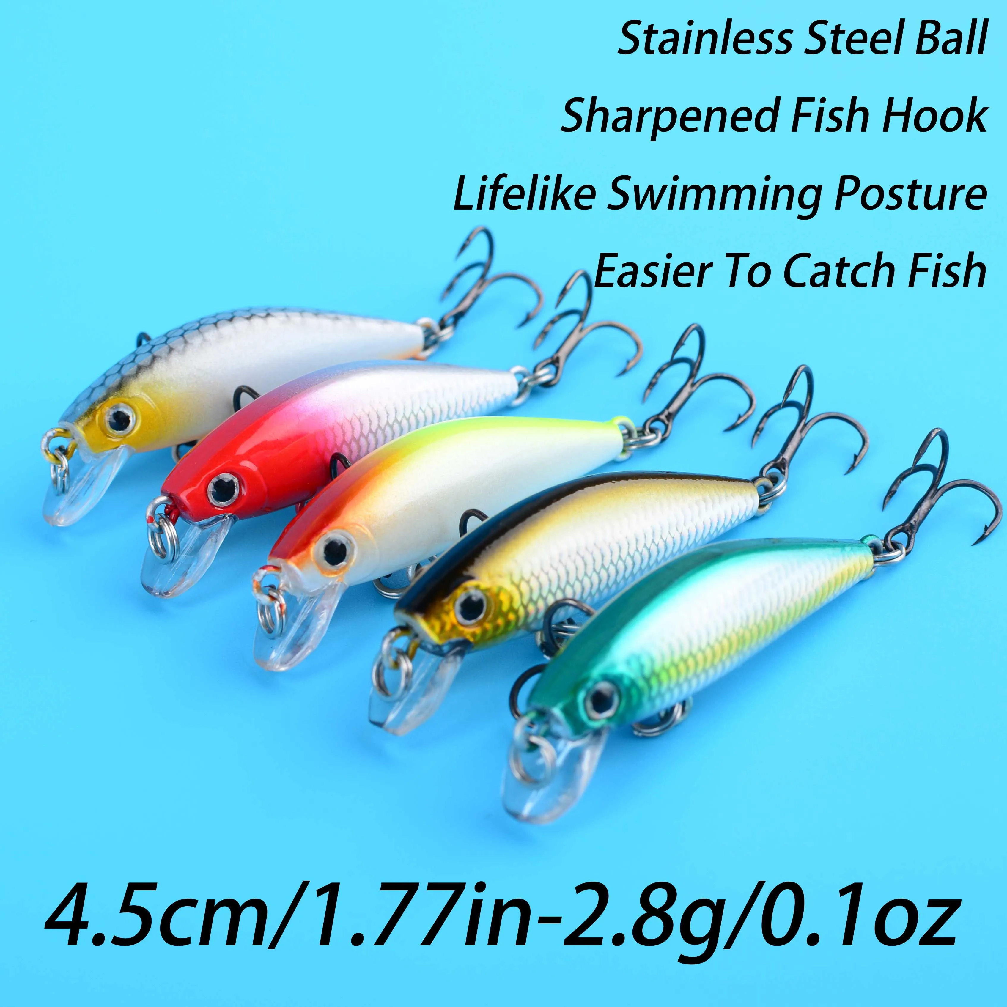 Señuelo Minnow Mini duro para pesca de perca y trucha - imagen 3