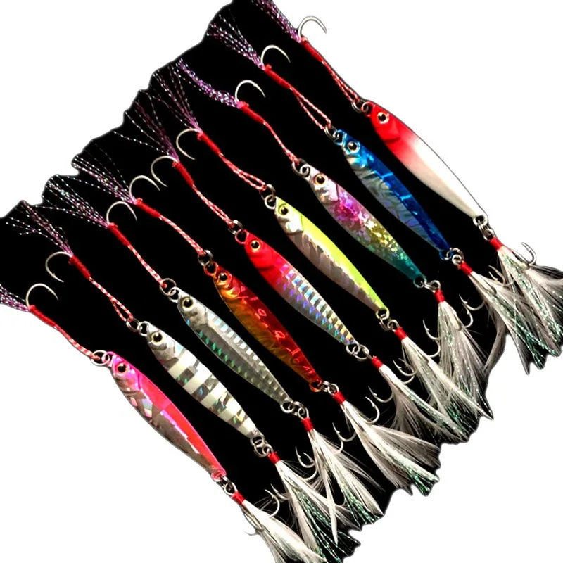 Plantillas luminosas de pesca, 15g/6cm, 7g/10g/20g/25g, señuelo Jigbait, señuelos fundidos en la orilla, cebo de Metal, señuelos artificiales, 1 pieza en oferta - imagen 4