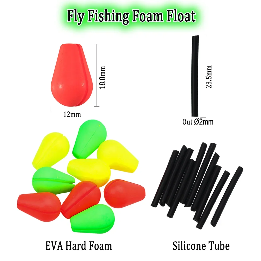 Wifreo-flotador de pesca de espuma EVA, boyas de pesca con mosca, aparejo Pompano, flotadores para trucha, bagre, Walleye, accesorios de aparejos de pesca - imagen 2