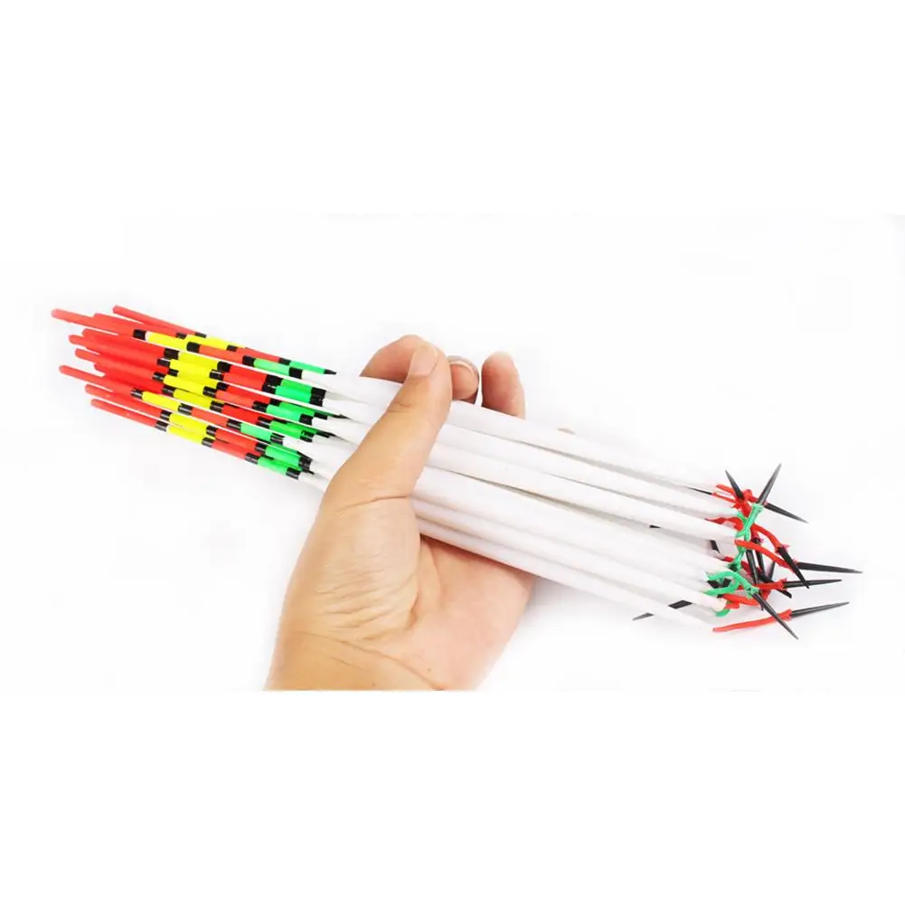 Flotadores de pesca de plástico, suministros de pesca, equipo de pesca Simple, depósito de viento, calamar y trucha, 5 unidades por juego - imagen 3