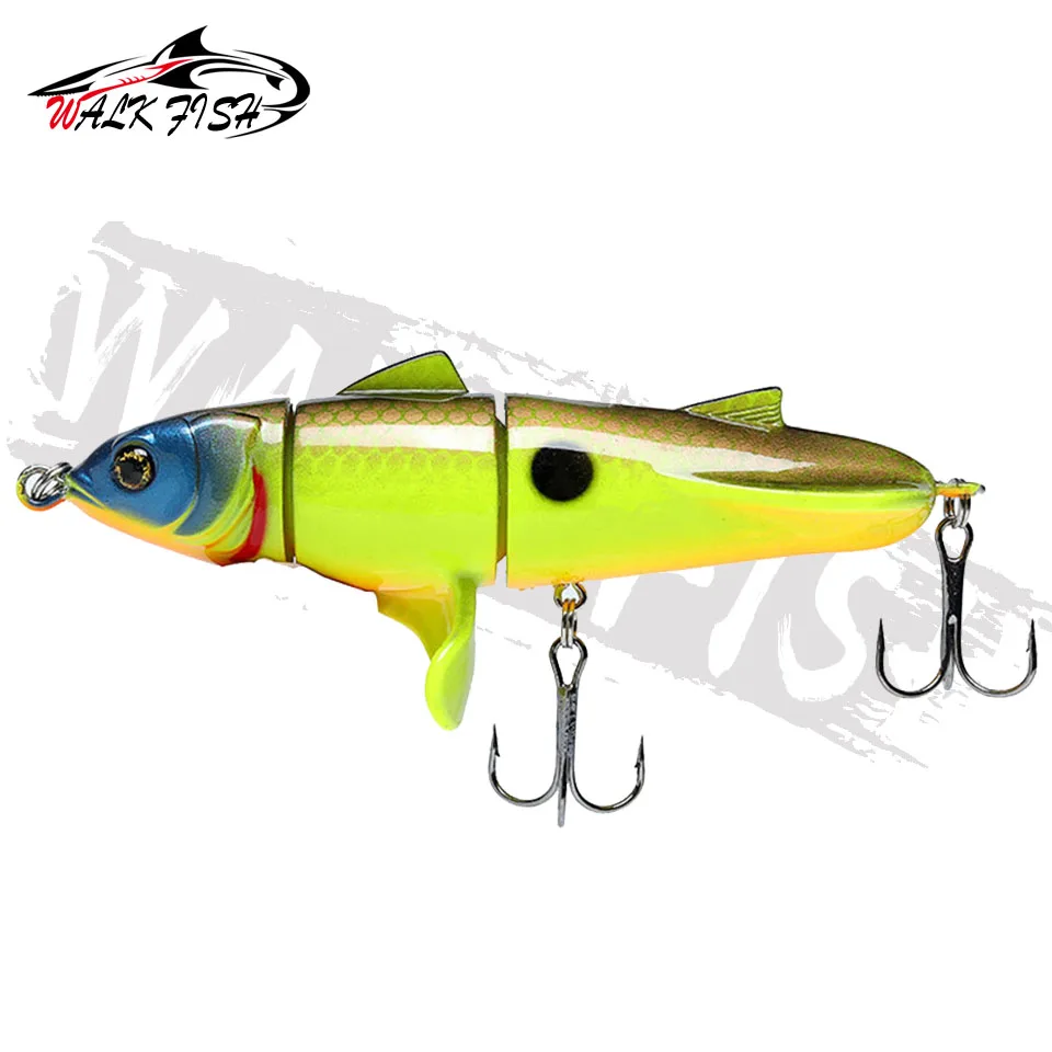 WALK FISH-señuelo de pesca flotante, cebo Artificial Whopper Popper, Plopper duro, cola giratoria, 11cm, 24g, 1 unidad - imagen 4