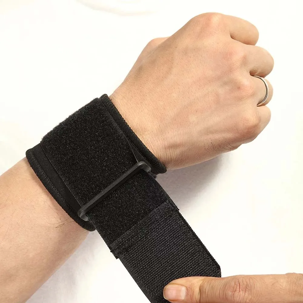 Vendaje de compresión para tenis y gimnasio, Protector carpiano para baloncesto, voleibol, soporte para muñeca, pulseras, soporte para túnel carpiano, 2 uds. - imagen 2