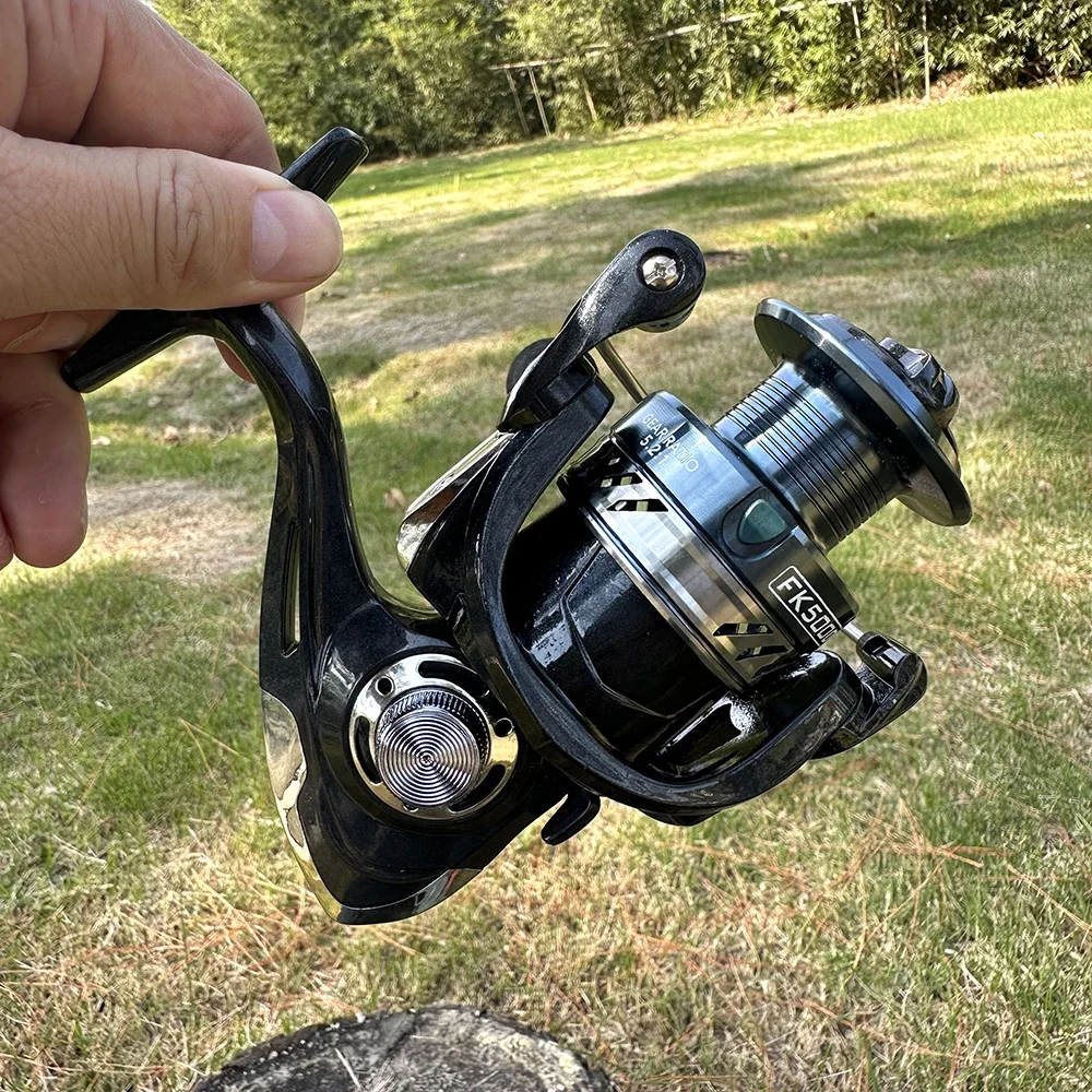 Carrete de pesca giratorio con señuelo ultraligero serie 2000-7000, rueda de Jigging de fundición larga 5,2: 1/4, 7:1, carrete de carpa de agua salada con arrastre máximo de 26LB - imagen 3