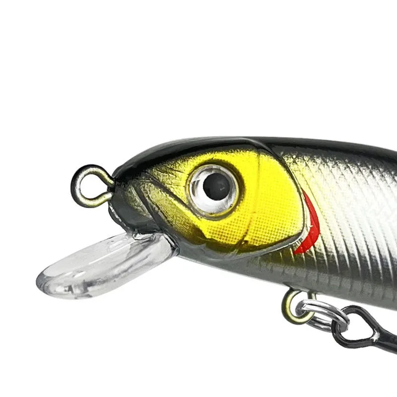 Nuevo Sistema de tungsteno de 60mm y 5,5g, Señuelos de pesca minnow con manivela wobbler, aparejos de pesca de calidad, 5 colores para elegir - imagen 4
